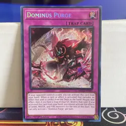 1ST EDITION DOMINUS PURGE 2025 MP25-EN095 YUGIOH CARD (NM) - Image 1