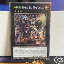 1ST EDITION GOBLIN BIKER BIG GABONGA 2025 MP25-EN002 YUGIOH CARD (NM) - Image 1