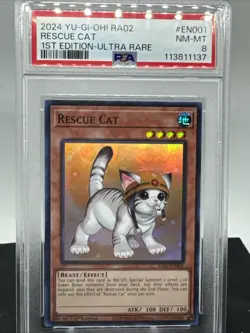 2024 YuGiOh Rescue Cat Bundle RA02-EN001 Sequential PSA Graded - Image 2