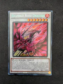 Yugioh Bramble Rose Dragon DOOD-EN029 Secret Rare 1st Edition NM - Image 1
