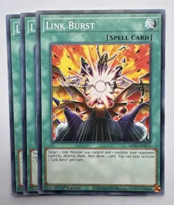 Yugioh x3 Link Burst MP21-EN075 Common 1st Edition Playset - Image 1