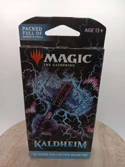 Magic The Gathering Kaldheim 15 Card Collector Booster Pack Sealed From 2021 - Image 1