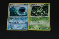Pokemon Card Lot PL-MP Rare Wailord & Holo Rare Sceptile Great Encounters Set - Image 1