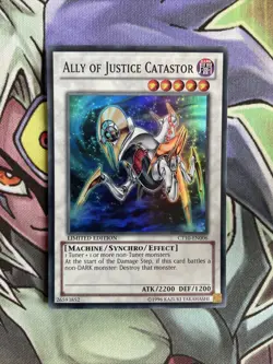 CT10-EN006 Ally Of Justice Catastor Super Rare Limited Edition NM Yugioh Card - Image 1