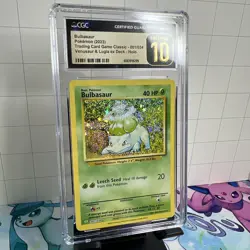 CGC 10 PRISTINE Bulbasaur 001/034 CLASSIC Collection HOLO Pokemon Card - Image 2