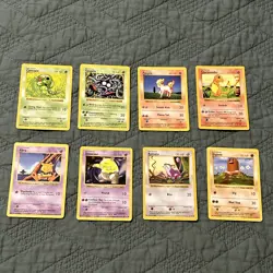 Pokemon Shadowless Base Set One OG 151 8 Card LOT LP - Image 1