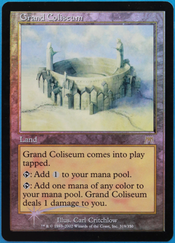 Grand Coliseum FOIL Onslaught HEAVILY PLD Land Rare CARD (498729) ABUGames - Image 1