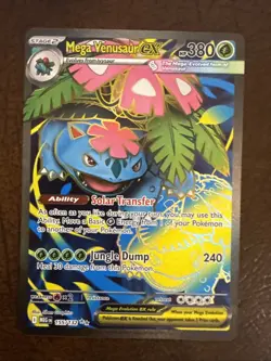 Mega Venusaur EX 155/132 Mega Evolution ENGLISH Pokemon TCG Card - Image 1
