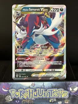 Pokemon Card Hisuian Samurott Vstar 102/189 Ultra Rare Astral Radiance Near Mint - Image 1