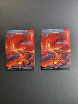 Mountain 238 (Borderless) Magic The Gathering Unfinity Regular Land NM x2 - Image 2