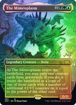 MTG FOIL The Mimeoplasm Borderless - Double Masters 2022 #383 - Image 1