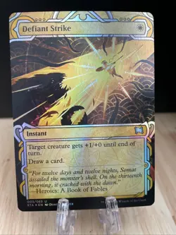 MTG Defiant Strike FOIL #003/063 Strixhaven: Mystical Archives Uncommon STA NM/M - Image 1