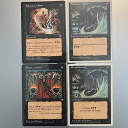 MTG Magic The Gathering 4x Dark Ritual Playset NM Spanish and German - Image 1