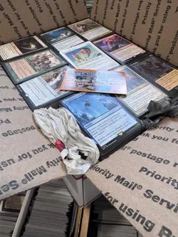 🧙17lbs+ 4200+ UNSEARCHED Magic The Gathering Bulk Lot LP/NM w/ Rares & Foils‼ - Image 1