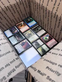 🧙17lbs+ 4200+ UNSEARCHED Magic The Gathering Bulk Lot LP/NM w/ Rares & Foils‼ - Image 3