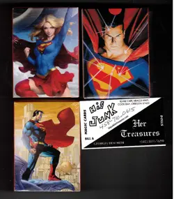 2 Superman & Supergirl Brushed Art Sleeves (100ct) Dragon Shield Factory SEALED - Image 1