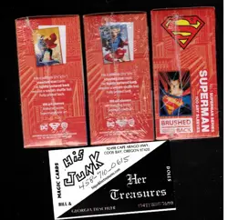 2 Superman & Supergirl Brushed Art Sleeves (100ct) Dragon Shield Factory SEALED - Image 2