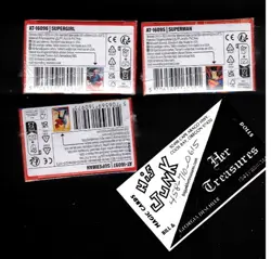 2 Superman & Supergirl Brushed Art Sleeves (100ct) Dragon Shield Factory SEALED - Image 3