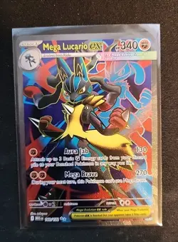 Pokemon Mega Lucario EX 160/132 Full Art Mega Evolutions Near Mint - Image 1
