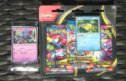 Pokemon TCG: Mega Evolution 3 Booster Pack Blister IN HAND Psyduck Xerneas Promo - Image 1
