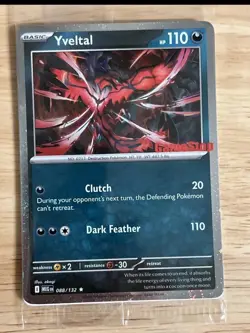 Sealed Yveltal 088/132 Holo Mega Evolution Pokemon Tcg GAMESTOP STAMPED PROMO! - Image 1