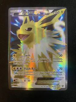 Pokemon TCG Jolteon EX 28a/83 XY Generations Full Art Rare 2017 - Image 1