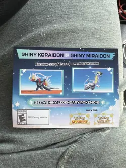 Shiny Miraidon Koraidon Code GameStop Pokemon - Code With Be IM’d - Image 1