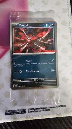 Pokemon TCG Yveltal 88/132 Mega Evolutions GAMESTOP STAMPED Promo SEALED - Image 1