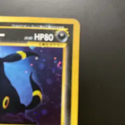 Japanese Pokemon Umbreon Holo No.197 Neo 2 Discovery *SWIRL* - Image 4
