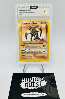 Carte Pokemon KABUTOPS BRILLANT 108/105 Secret Holo Neo Destiny PCA Authentique - Image 1