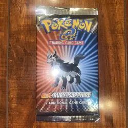 Pokemon EX Ruby & Sapphire HEAVY Booster Pack Mightyena Art Factory Sealed/New! - Image 1