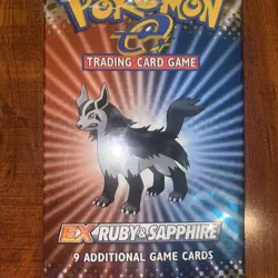 Pokemon EX Ruby & Sapphire HEAVY Booster Pack Mightyena Art Factory Sealed/New! - Image 4