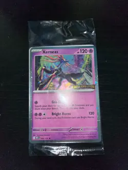 Pokemon Mega Evolution 2025 - Xerneas 2025 Bestbuy Stamped Promo NEW & Sealed - Image 1