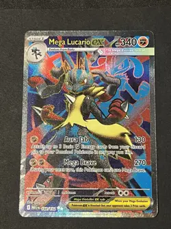 Pokemon Mega Lucario EX 160/132 Full Art Mega Evolutions Near Mint - Image 1