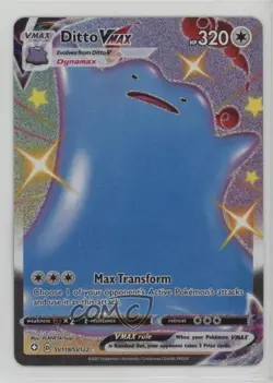 Shiny Full Art - Ditto VMAX Pokemon Sword & Shield Shining Fates Vault #SV119 - Image 1