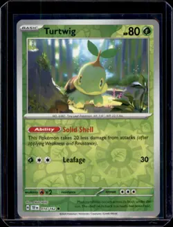 Turtwig SV05: Temporal Forces Pokemon 010/162 Reverse Holo NM+ - Image 1