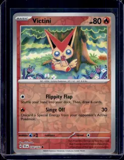 Victini SV05: Temporal Forces Pokemon 030/162 Reverse Holo NM+ - Image 1