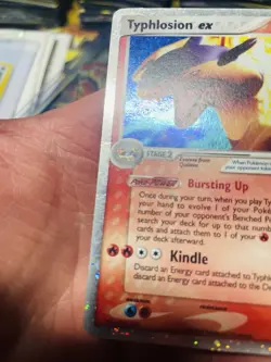 Pokemon Typhlosion ex 110/115 EX Unseen Forces Ultra Rare Holo MP - SWIRL - Image 3