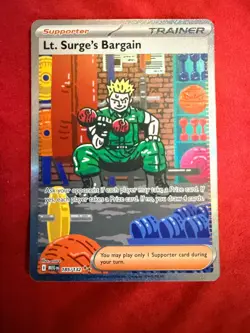 Lt. Surge's Bargain (Special Illustration Rare) 185/132 - Mega Evolution Pokemon - Image 1