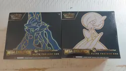 FACTORY SEALED 2025 Pokemon Center Mega Evolution ETBs Lucario And Gardevoir - Image 1