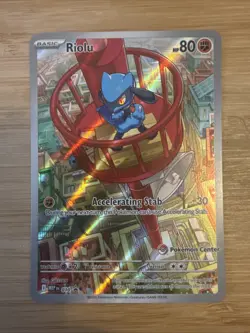 Riolu 010 - ME01: Mega Evolution POKEMON CENTER Stamped Promo Holo NM - Image 1