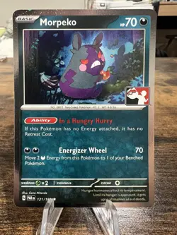Pokemon Prize Pack Series 5 Morpeko 121/182 Holo Promo Near Mint Play Stamp - Image 1