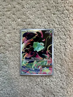 Pokemon Mega Evolution Bulbasaur 133/132 Stamped Rare Holo Box Topper - Image 1