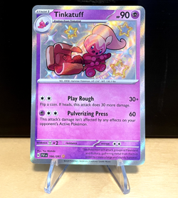 Pokemon TCG - Tinkatuff - Paldean Fates 166/091 Shiny Rare - NM / MINT - Image 1