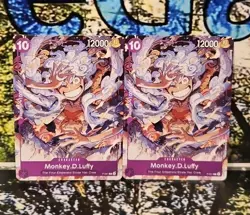 2 One Piece Card Game Promo Monkey D. Luffy P-041 Gear 5 English - Image 1