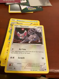 Glameow #93/122 XY - BREAKpoint Common - Pokemon Cards - Image 1