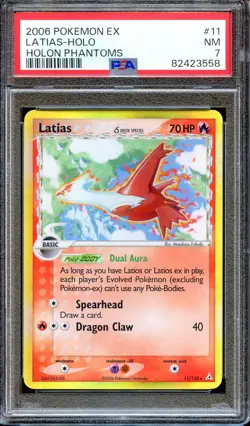 PSA 7 Latias EX Holo Holon Phantoms 11/110 Pokemon Card NEAR MINT - Image 1