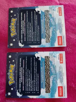 2x Shiny Koraidon & Miraidon Pokemon Scarlet Violet Code Card - Gamestop - Image 2