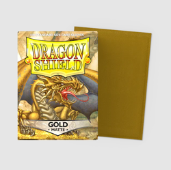 Dragon Shield Card Sleeves: Standard - Matte Gold (100ct) - Image 1
