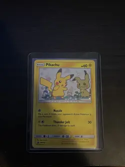 Pokemon TCG Pikachu 2019 SM162 Sun & Moon Black Star Promo Holo Card - Image 1